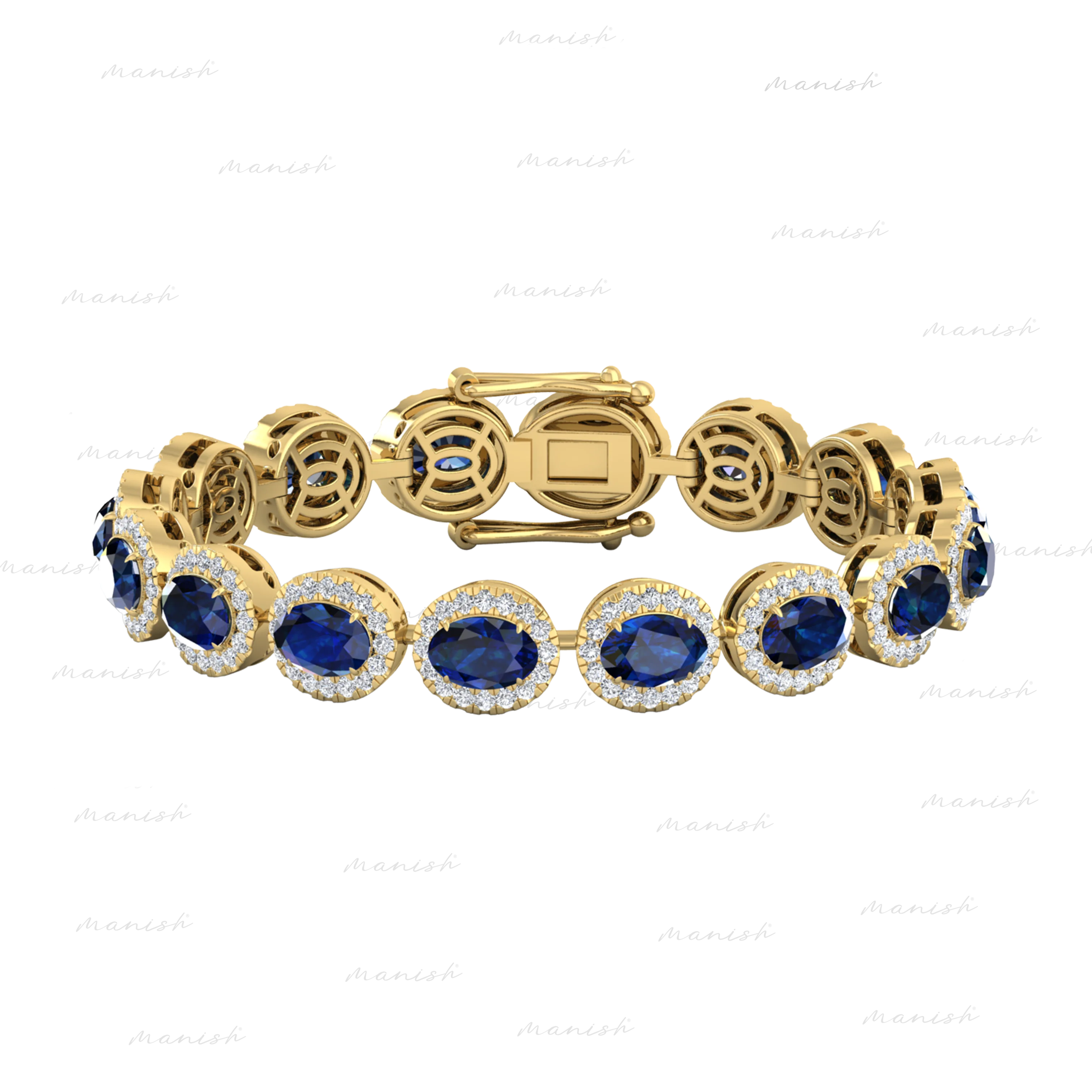 Pia Diamond and Sapphire Bracelet